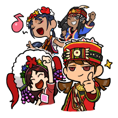 [LINEスタンプ] B.c.N.y. Happy Energetic Melody