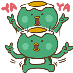 [LINEスタンプ] Funny Egg Kappa