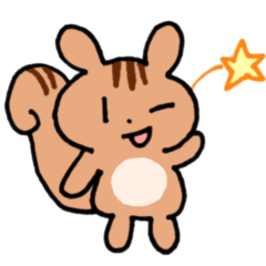 [LINEスタンプ] やっほいこりす