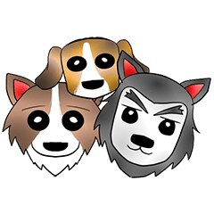 [LINEスタンプ] dog alliance