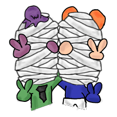 [LINEスタンプ] Super bandage's family everyday (1)