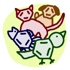 [LINEスタンプ] ベンゼン・アニマルズ