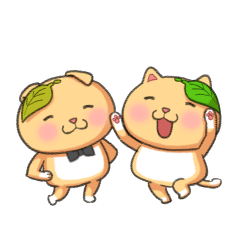 [LINEスタンプ] ぽっちゃりたれ耳ミカンネコ