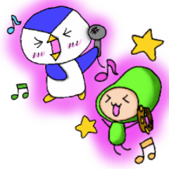 [LINEスタンプ] ペンさんとマメさん2
