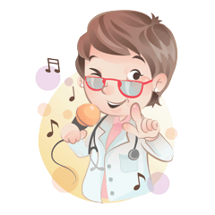 [LINEスタンプ] Doctor and Family