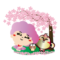 [LINEスタンプ] Stupid little snail baby monkey you joy