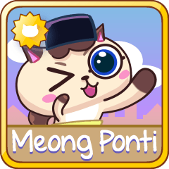 [LINEスタンプ] Meong Ponti