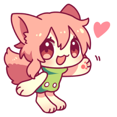[LINEスタンプ] もふ子ちゃん