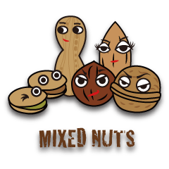 [LINEスタンプ] Mixed Nutsの画像（メイン）
