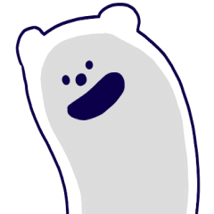 [LINEスタンプ] しろくまのいちにち