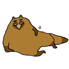 [LINEスタンプ] もさもさたぬき