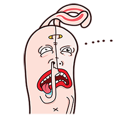 [LINEスタンプ] Rude Rabbit