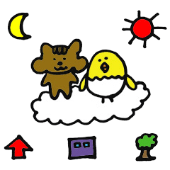 [LINEスタンプ] くるみときどきユナモドキ 