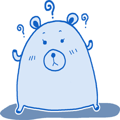 [LINEスタンプ] BlueBear a Little Bear