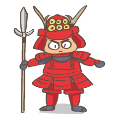 [LINEスタンプ] 戦国武将 ノブシゲくん 