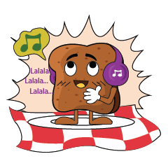 [LINEスタンプ] Set of Brown Bread