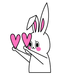 [LINEスタンプ] lovely rabbit, BunnyBunny