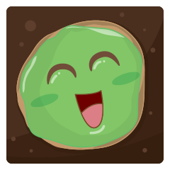 [LINEスタンプ] Green Tea Pinch Cake