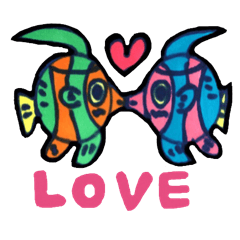 [LINEスタンプ] ヘルメット水族館