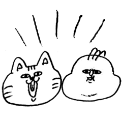 [LINEスタンプ] クールな赤ちゃんとシマシマ猫 fetchpriority=high