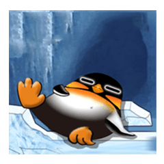 [LINEスタンプ] おかしいのペンギンの画像（メイン）