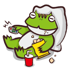 [LINEスタンプ] Pacman Frog 2-Daily Life 