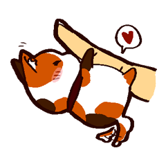 [LINEスタンプ] Super sticky tricolor mini dog