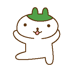 [LINEスタンプ] こけうさぎ