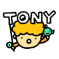 [LINEスタンプ] 釣り好きトニー