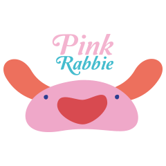 [LINEスタンプ] PINK   RABBIE
