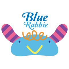[LINEスタンプ] BLUE RABBIE