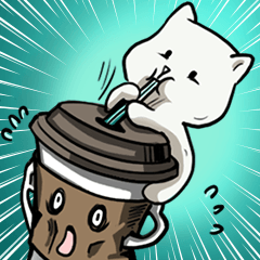 [LINEスタンプ] Coffee Meow 2の画像（メイン）