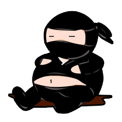 [LINEスタンプ] CHUBBY NINJA