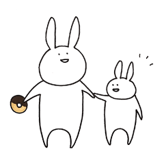 [LINEスタンプ] うさぎさんだよ 