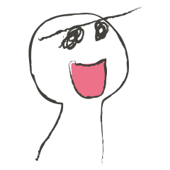 [LINEスタンプ] Long eyebrows