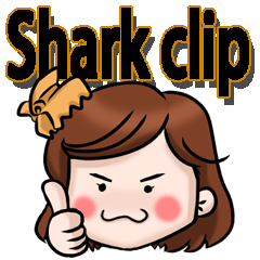 [LINEスタンプ] Shark clip girl fetchpriority=high