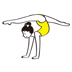 [LINEスタンプ] 新体操ガール 