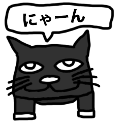 [LINEスタンプ] 黒猫のぬこ