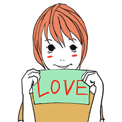 [LINEスタンプ] ショートカットな女子