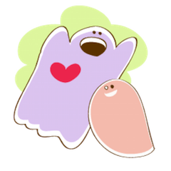 [LINEスタンプ] ファンシーおばけのカラフルな毎日