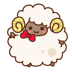 [LINEスタンプ] ふわもこひつじ