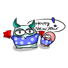 [LINEスタンプ] A Pair of Little Devilの画像（メイン）