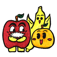 [LINEスタンプ] ミックスフルーツ