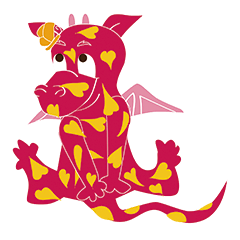 [LINEスタンプ] lost child dragon