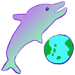 [LINEスタンプ] イルカの守護霊