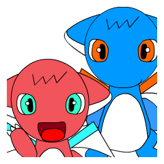 [LINEスタンプ] ドラゴンのキドラとドラゴンのジニア