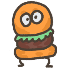 [LINEスタンプ] ハンバーガーさん