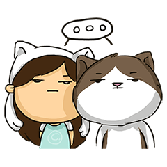 [LINEスタンプ] ビーボ猫 第一回