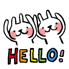 [LINEスタンプ] Hello！Rabbits！