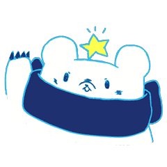 [LINEスタンプ] シロクマとお星さま